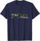 Savage Camo Distressed Novelty Parody Gifts Men Women T-Shirt - T-Shirt | Navy
