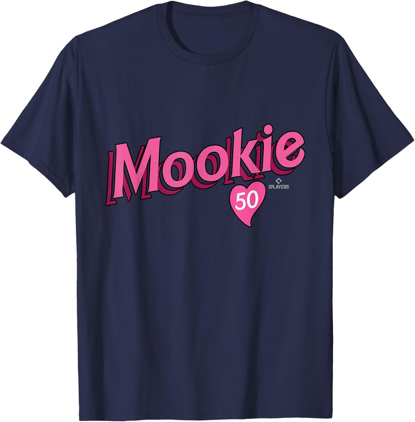 Mookie Betts Los Angeles Baseball Valentine MLBPA T-Shirt - T-Shirt | Navy