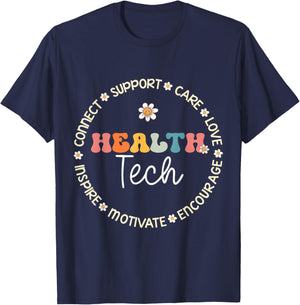 Health Tech Appreciation Week Back to School T-Shirt - T-Shirt | Navy