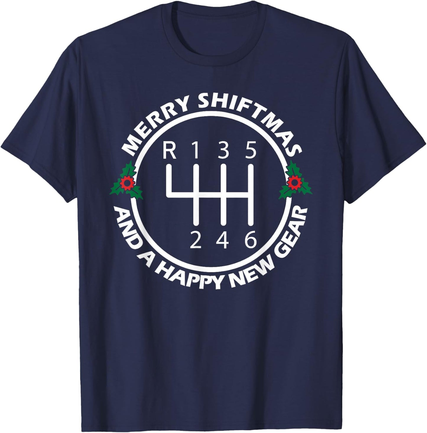 Car Guy Christmas Funny Auto Racing Mechanic Manual Carguy T-Shirt - T-Shirt | Navy