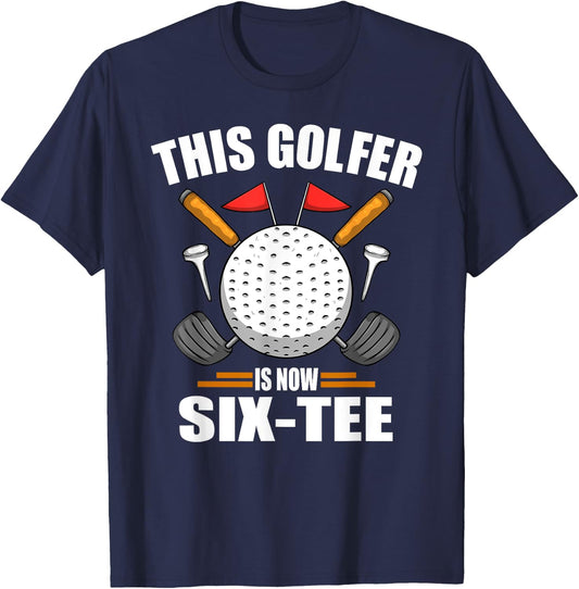 Birthday Golf Shirts 60th Year Old Golfer Golfing T-Shirt - T-Shirt | Navy