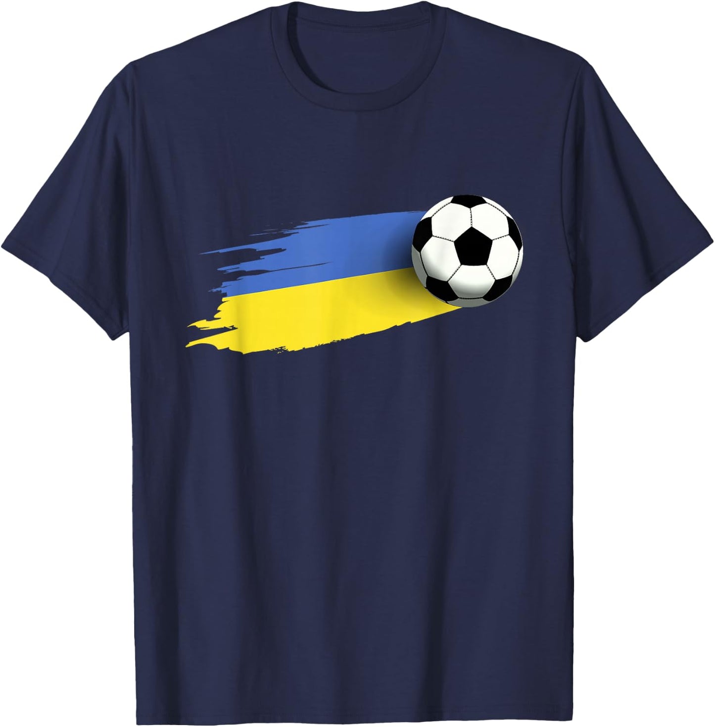 Ukraine Flag Jersey Ukrainian Soccer Team Ukrainian T-Shirt - T-Shirt | Navy