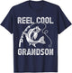 Reel Cool Grandson Fishing for Fisherman Father's Day T-Shirt - T-Shirt | Navy