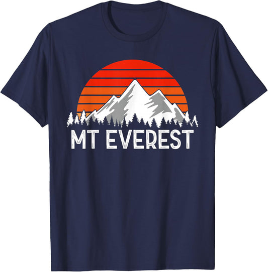 Mount Everest Mountains T-Shirt - T-Shirt | Navy