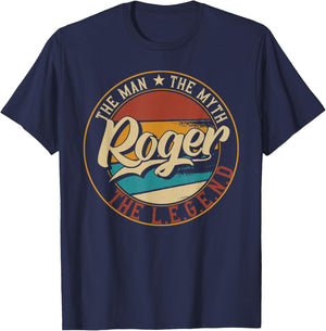 Roger The man the myth the legend T-Shirt - T-Shirt | Navy