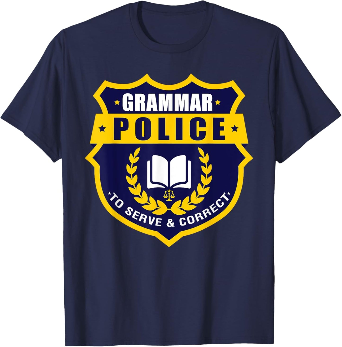 English Grammar Police T-Shirt - T-Shirt | Navy