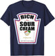 Halloween Matching Costume Rich Sour Cream Bottle Label T-Shirt - T-Shirt | Navy