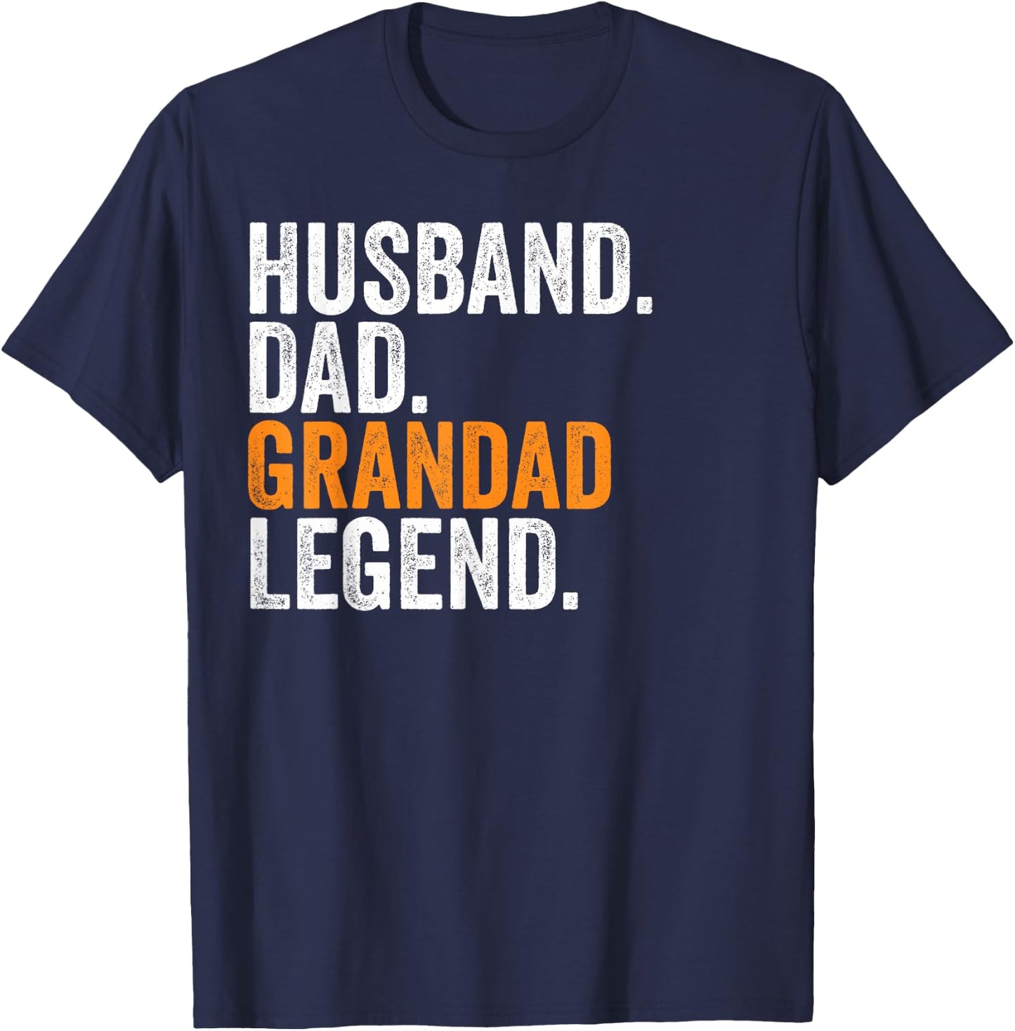 Husband Dad Grandad Legend Funny Occupation Office T-Shirt - T-Shirt | Navy