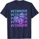 Retro Vintage Classic Petanque Player T-Shirt - T-Shirt | Navy