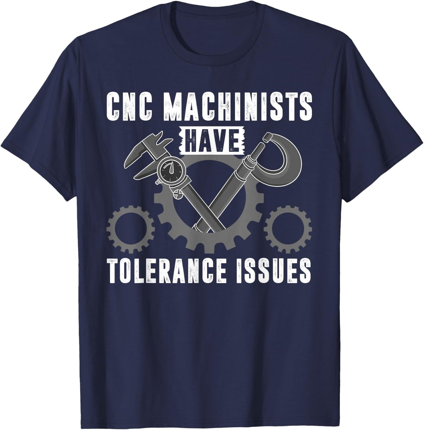 Cool CNC Machinist Design Women CNC Machine Operator T-Shirt - T-Shirt | Navy