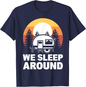 We Sleep Around Camper T-Shirt - T-Shirt | Navy