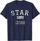 Star Idaho ID Vintage T-Shirt - T-Shirt | Navy