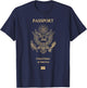 US Passport Design T-Shirt - T-Shirt | Navy