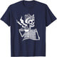 Skeleton Woman Mom Bun Coffee Funny Halloween Costume Women T-Shirt - T-Shirt | Navy