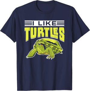 I Like Turtles Pet Animal Lover Turtle T-Shirt - T-Shirt | Navy