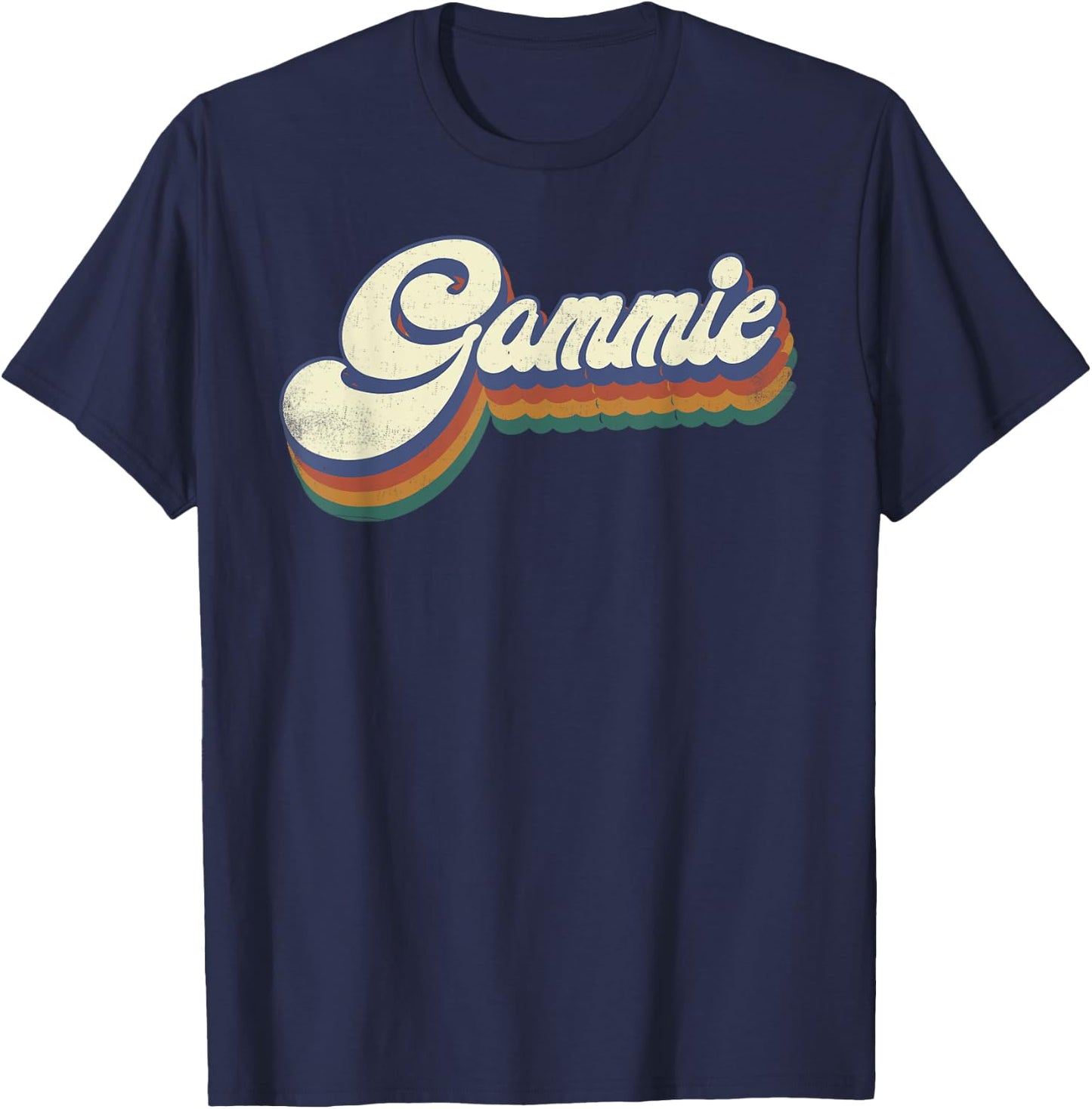 Gammie Gifts For Grandma Retro Vintage Mother's Day Gammie T-Shirt - T-Shirt | Navy