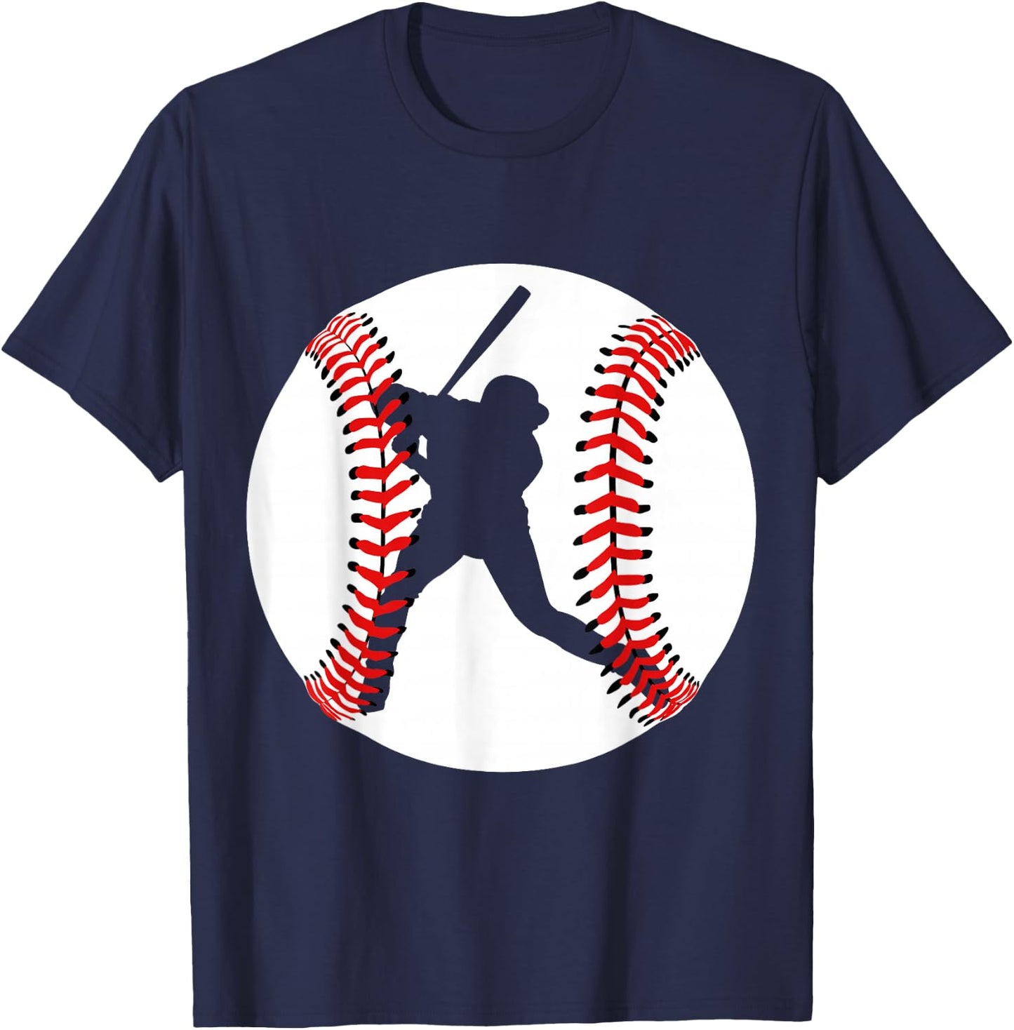 Cool Baseball Player T-Shirt - T-Shirt | Navy