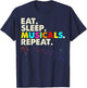 Eat Sleep Musicals Repeat Musical Theatre Gifts Teen T-Shirt - T-Shirt | Navy