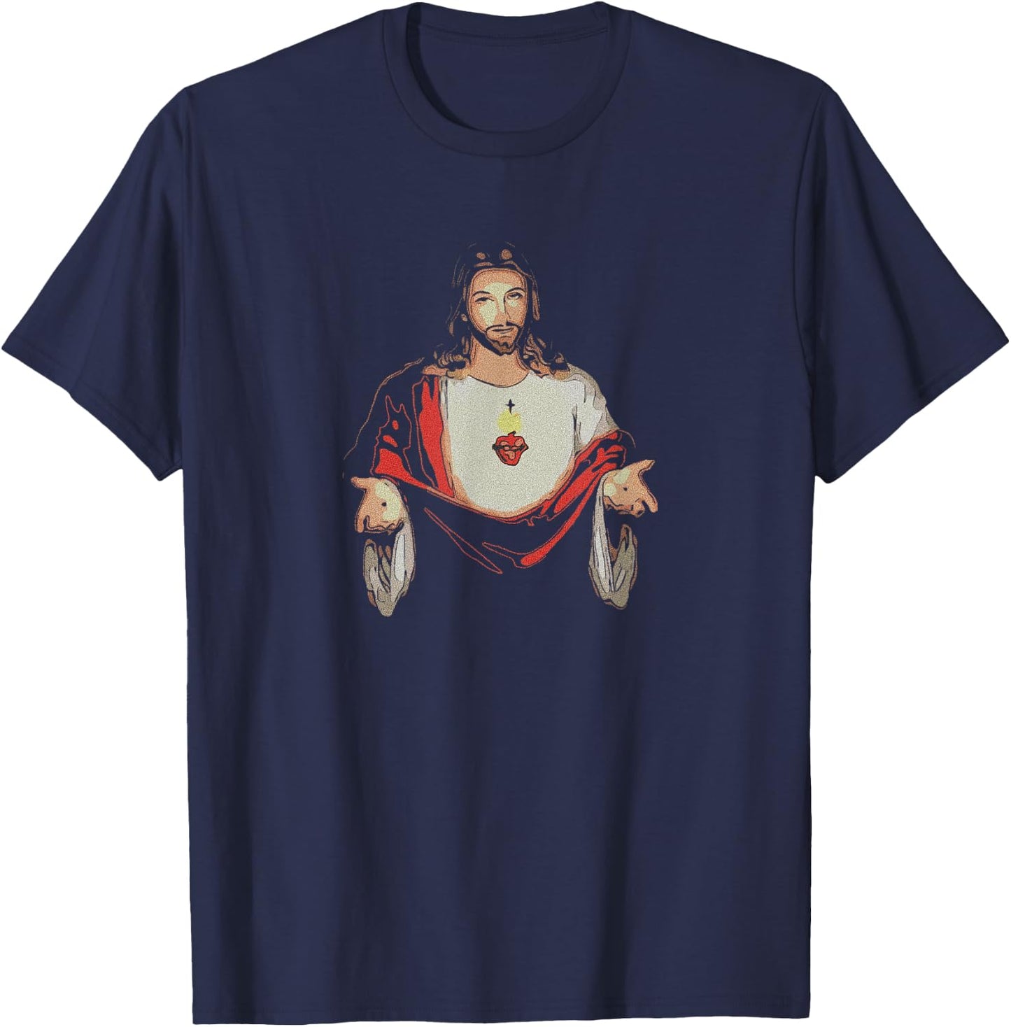 Christian Jesus design T-Shirt - T-Shirt | Navy