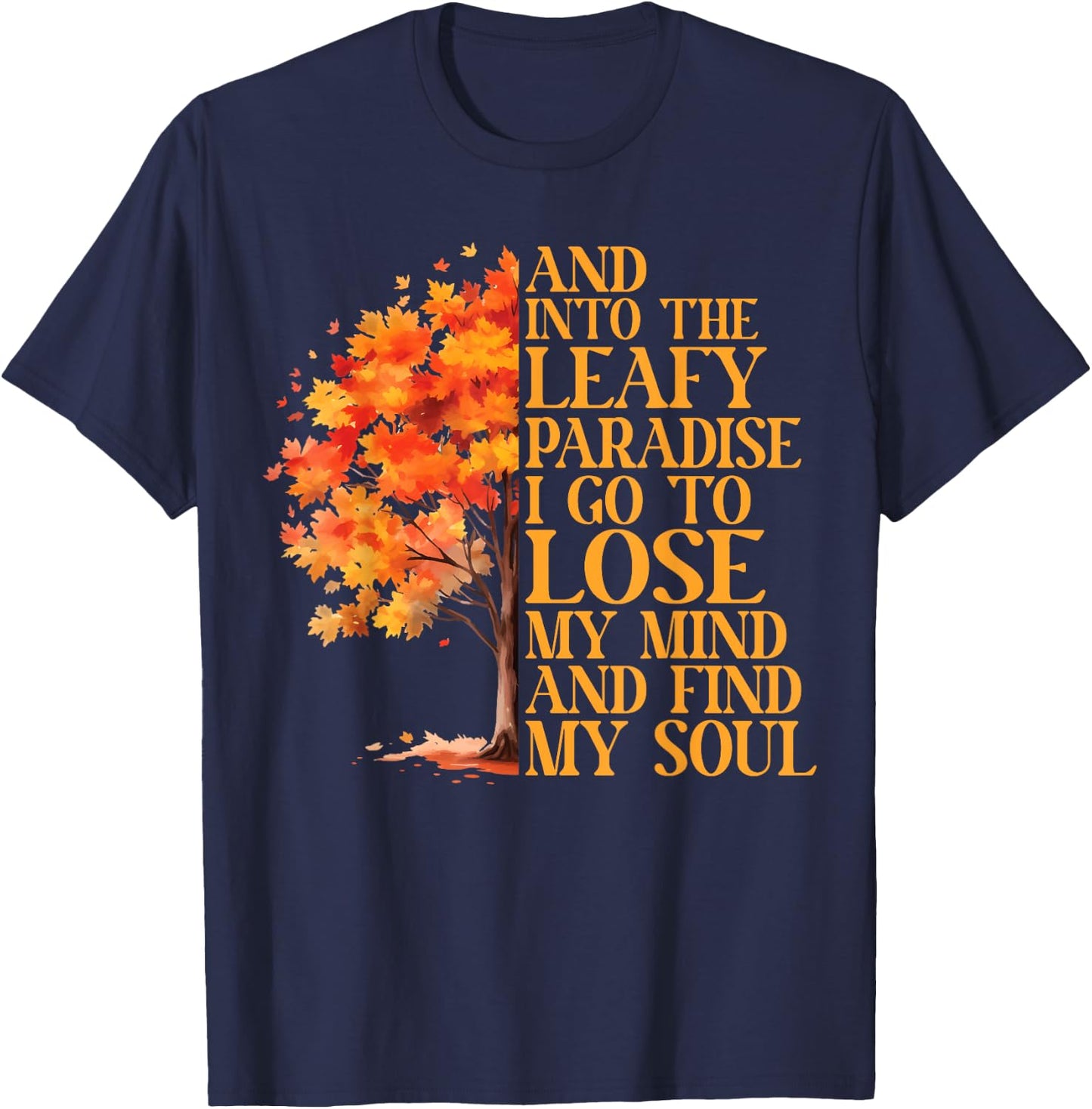 Leaf Peeping Autumn Leaves Leaf Peeper T-Shirt - T-Shirt | Navy
