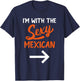Lazy Halloween Costume For Couple I'm With The Sexy Mexican T-Shirt - T-Shirt | Navy