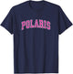 Polaris Montana MT Vintage Sports Design Pink Design T-Shirt - T-Shirt | Navy