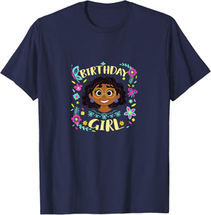 Kids Disney Encanto Maribel Birthday Girl Floral Toddler T-Shirt - T-Shirt | Navy