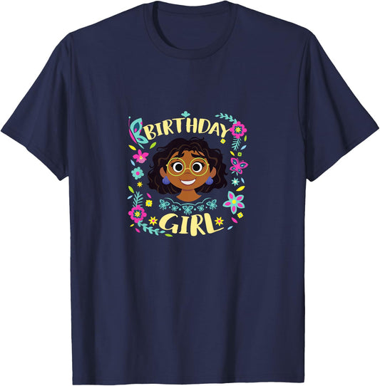 Kids Disney Encanto Maribel Birthday Girl Floral Toddler T-Shirt - T-Shirt | Navy