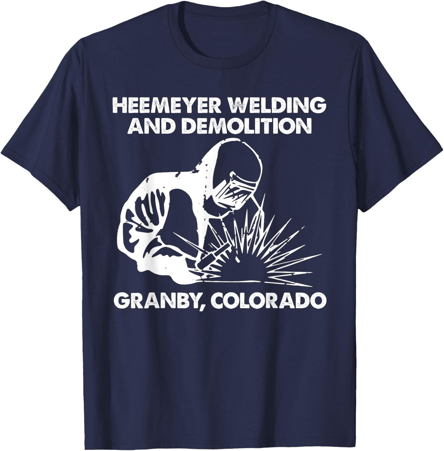 Heemeyer Welding And Demolition Grandby T-Shirt - T-Shirt | Navy
