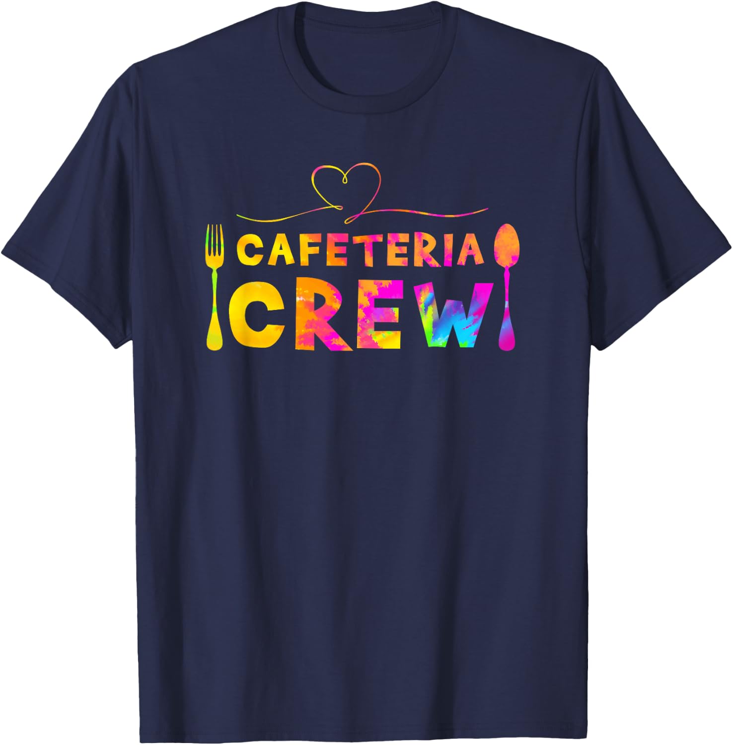 Cafeteria Crew - Lunch Ladies Rock - Proud School Cook Quote T-Shirt - T-Shirt | Navy