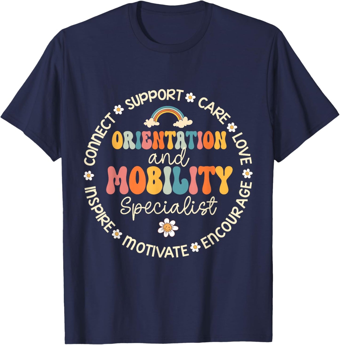 Orientation and Mobility Specialist Week Back to School T-Shirt - T-Shirt | Navy