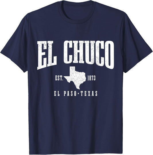 El Chuco El Paso Texas Pride Vintage Est. 1873 T-Shirt - T-Shirt | Navy