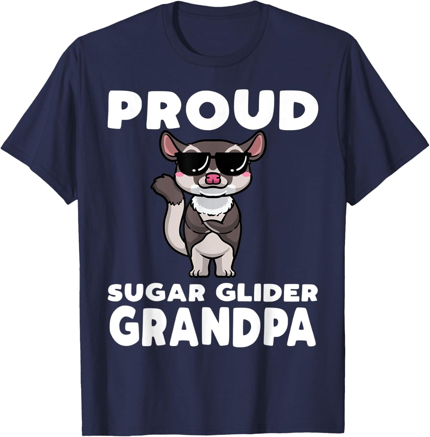 Sugar Glider Grandpa T-Shirt - T-Shirt | Navy