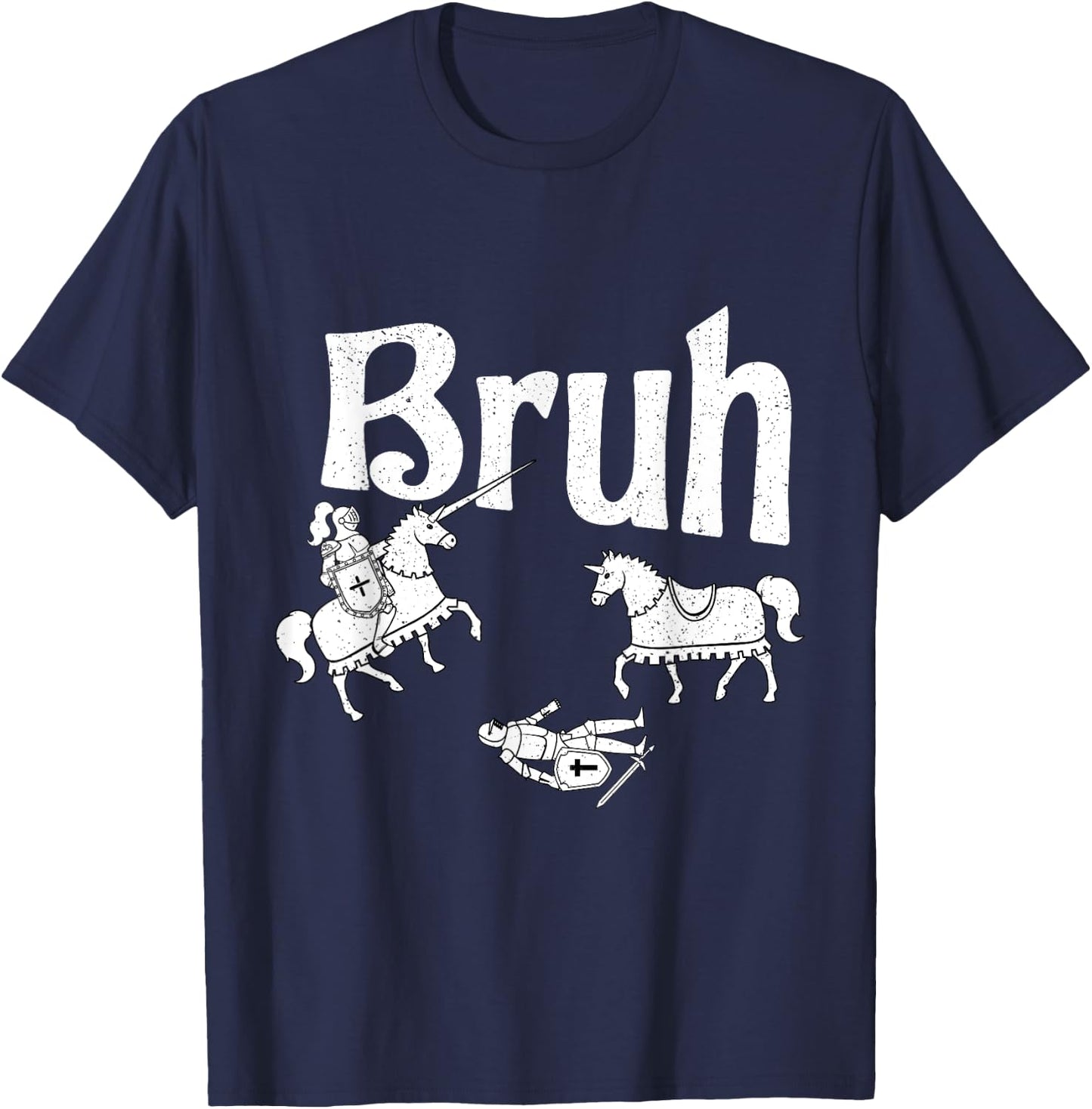 Funny Jousting Bro Renaissance Festival Medieval T-Shirt - T-Shirt | Navy