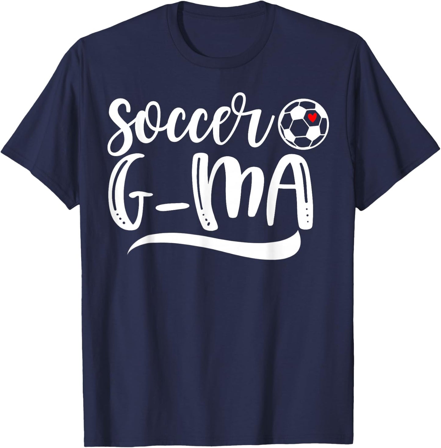 Funny Soccer G-ma Soccer Lover Mother's Day T-Shirt - T-Shirt | Navy