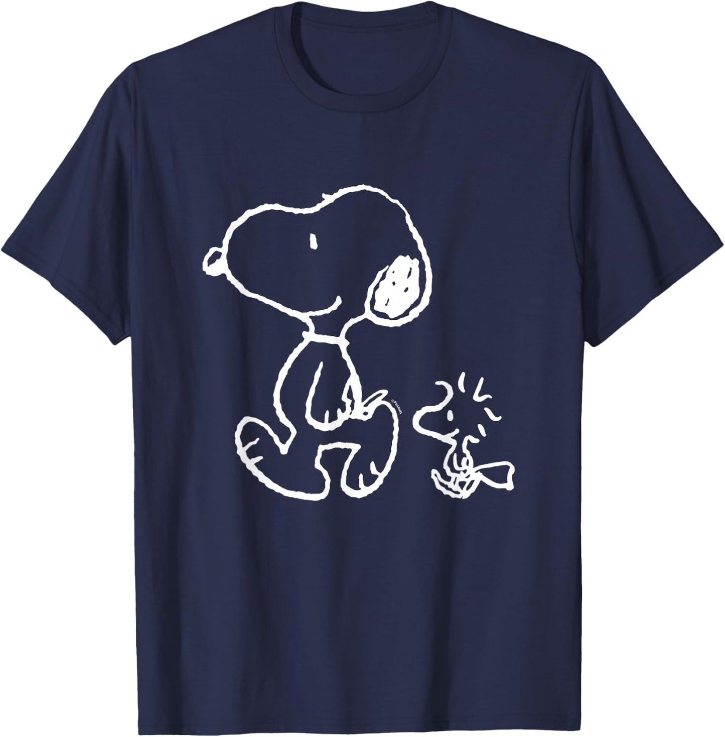 Snoopy Woody Walk T-Shirt - T-Shirt | Navy