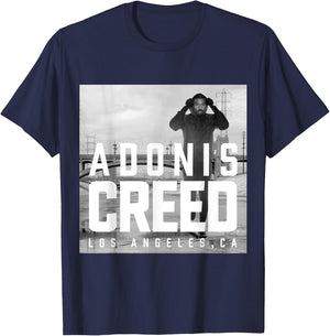 Adonis Creed LA black and white photography T-Shirt - T-Shirt | Navy