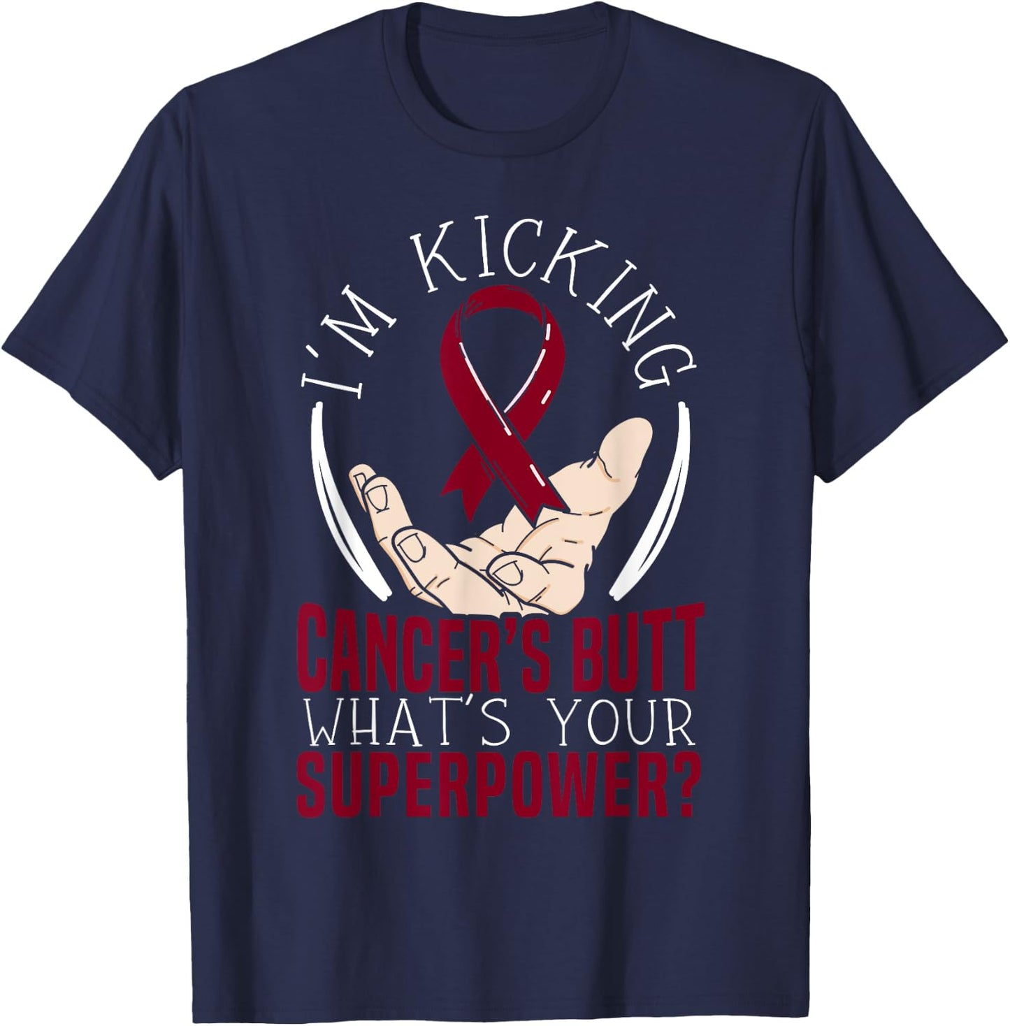 Multiple Myeloma Warrior Myeloma Cancer Awareness T-Shirt - T-Shirt | Navy