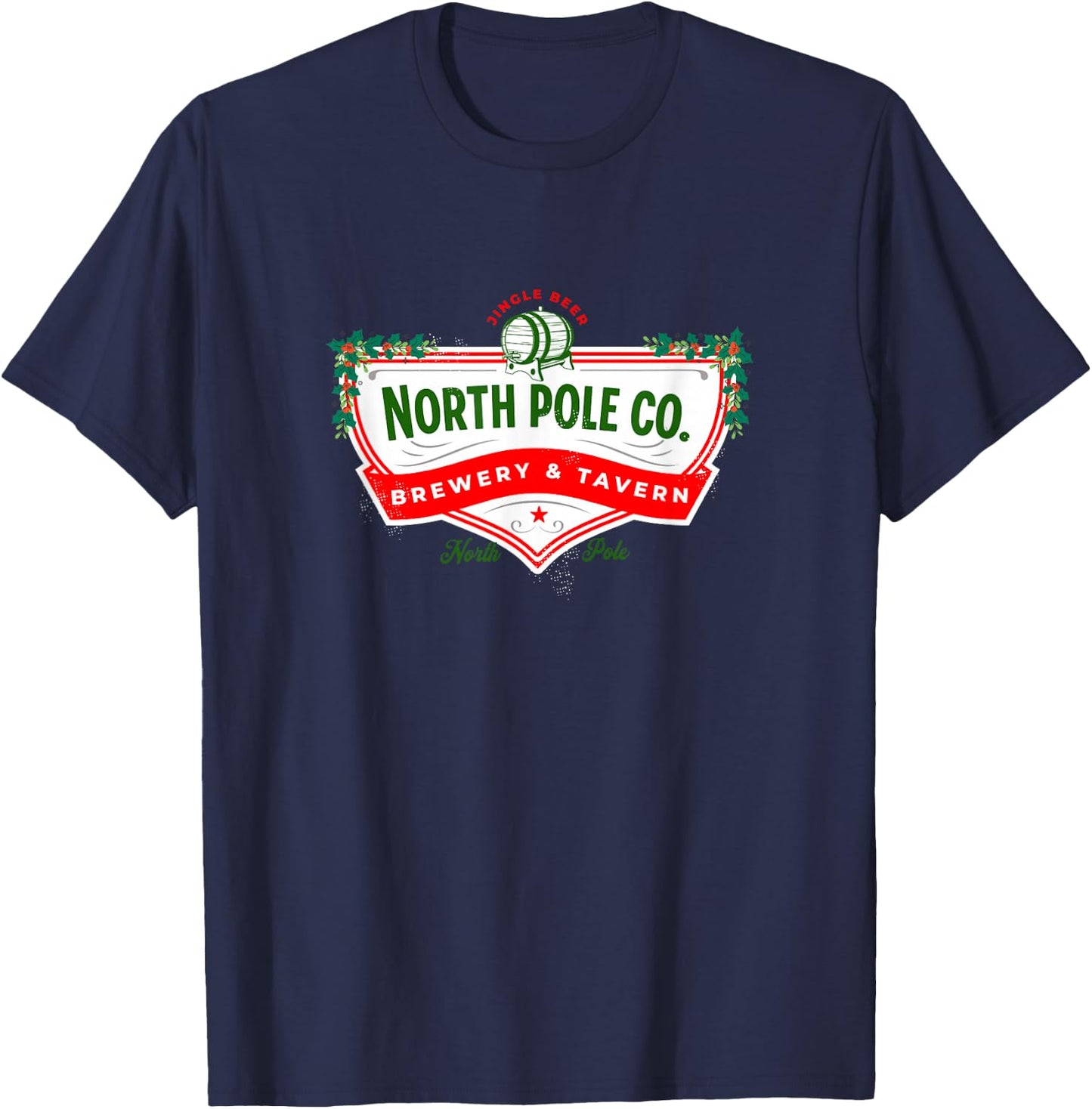 North Pole Brewery & Tavern Design T-Shirt - T-Shirt | Navy