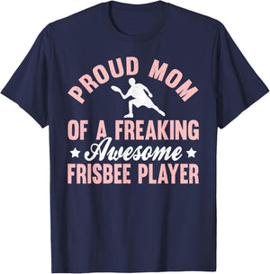 Frisbee Player Ultimate Frisbee Disc Golf Mom Mother T-Shirt - T-Shirt | Navy