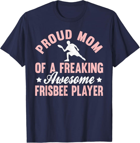 Frisbee Player Ultimate Frisbee Disc Golf Mom Mother T-Shirt - T-Shirt | Navy