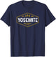 Retro Yosemite California Established 1890 National Park T-Shirt - T-Shirt | Navy