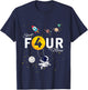 Shoot 4 The Moon Child's 4th Birthday party T-Shirt - T-Shirt | Navy