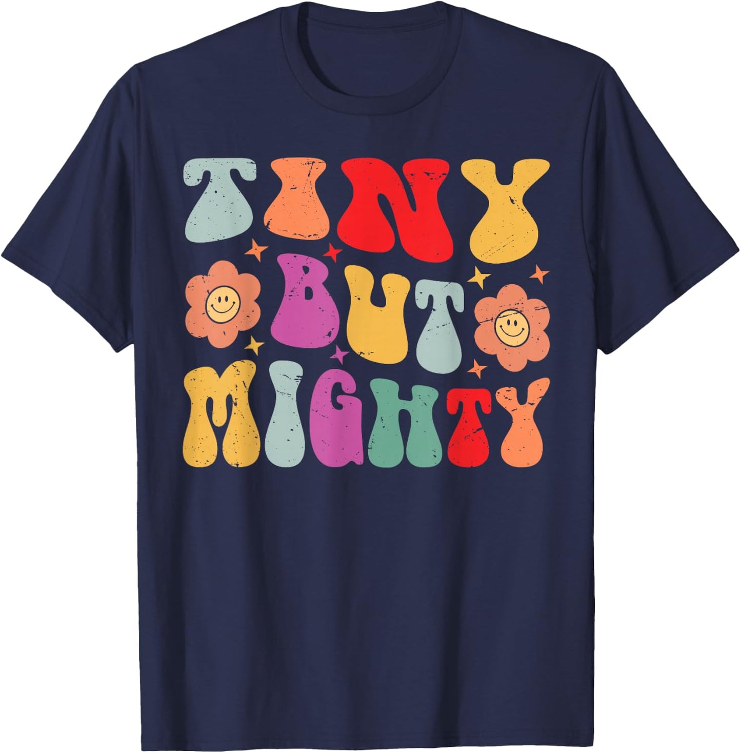 Tiny But Mighty - Funny Short Girls - Petite Girlfriend T-Shirt - T-Shirt | Navy