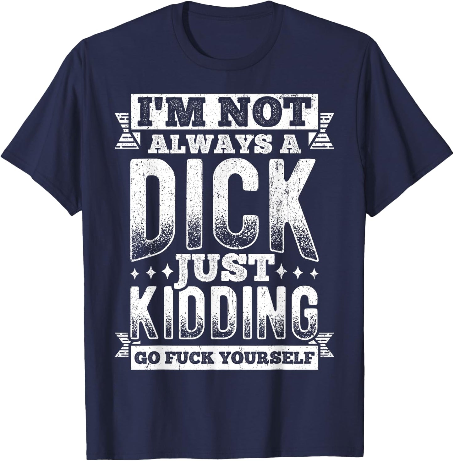 Sarcastic Slogan Funny Sacastic T-Shirt - T-Shirt | Navy