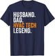Husband Dad HVAC Tech Legend Funny Occupation Office T-Shirt - T-Shirt | Navy