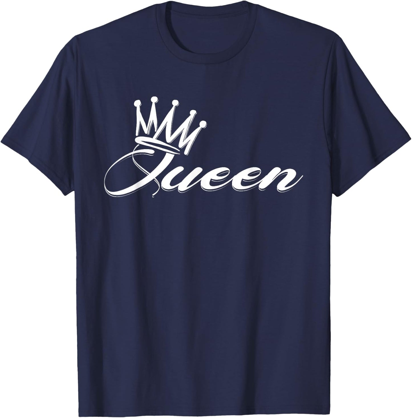Awesome Queen Crown Crown me font queen T-Shirt - T-Shirt | Navy