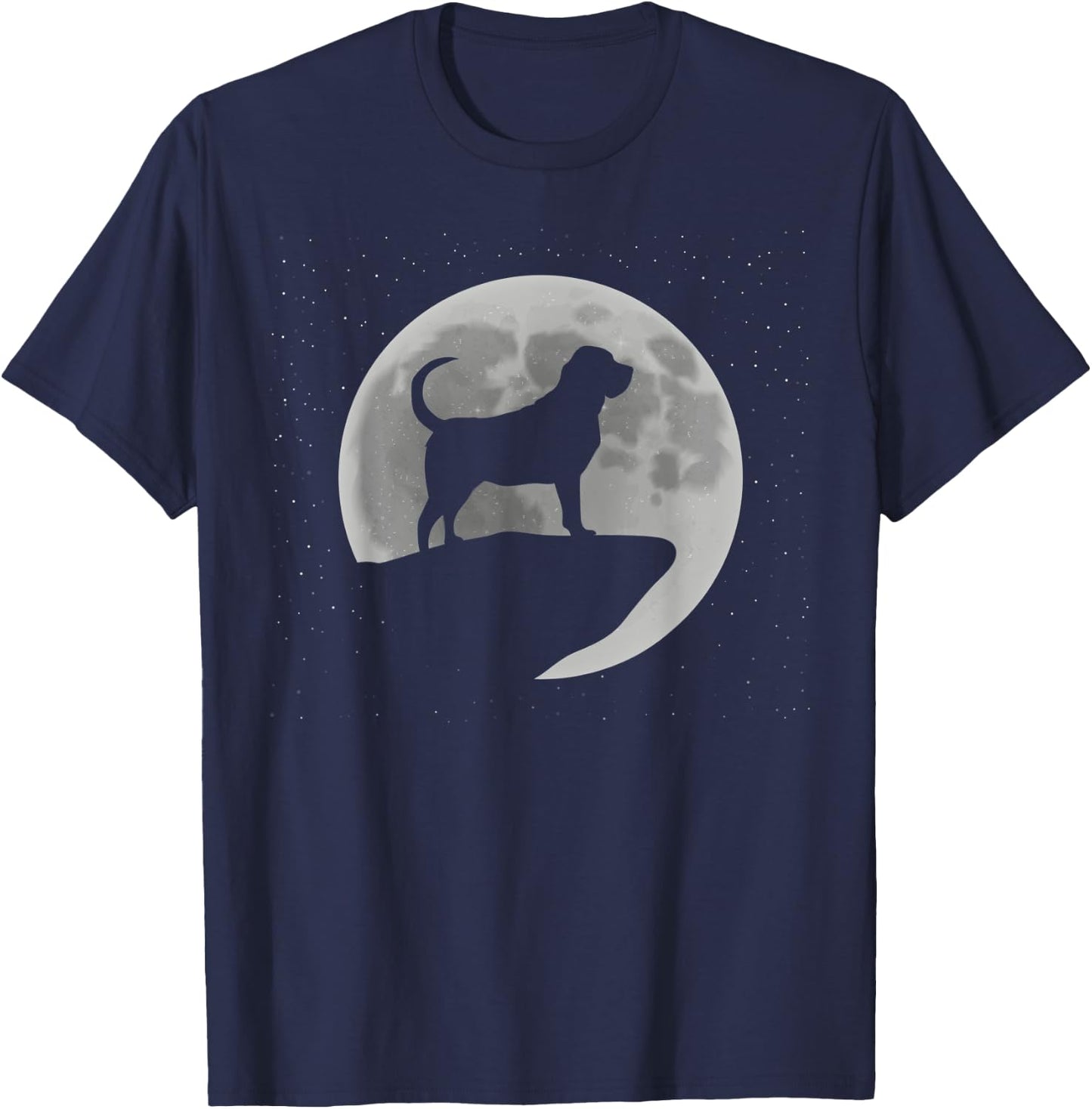 Fila Brasileiro Dog Moon Halloween Women T-Shirt - T-Shirt | Navy