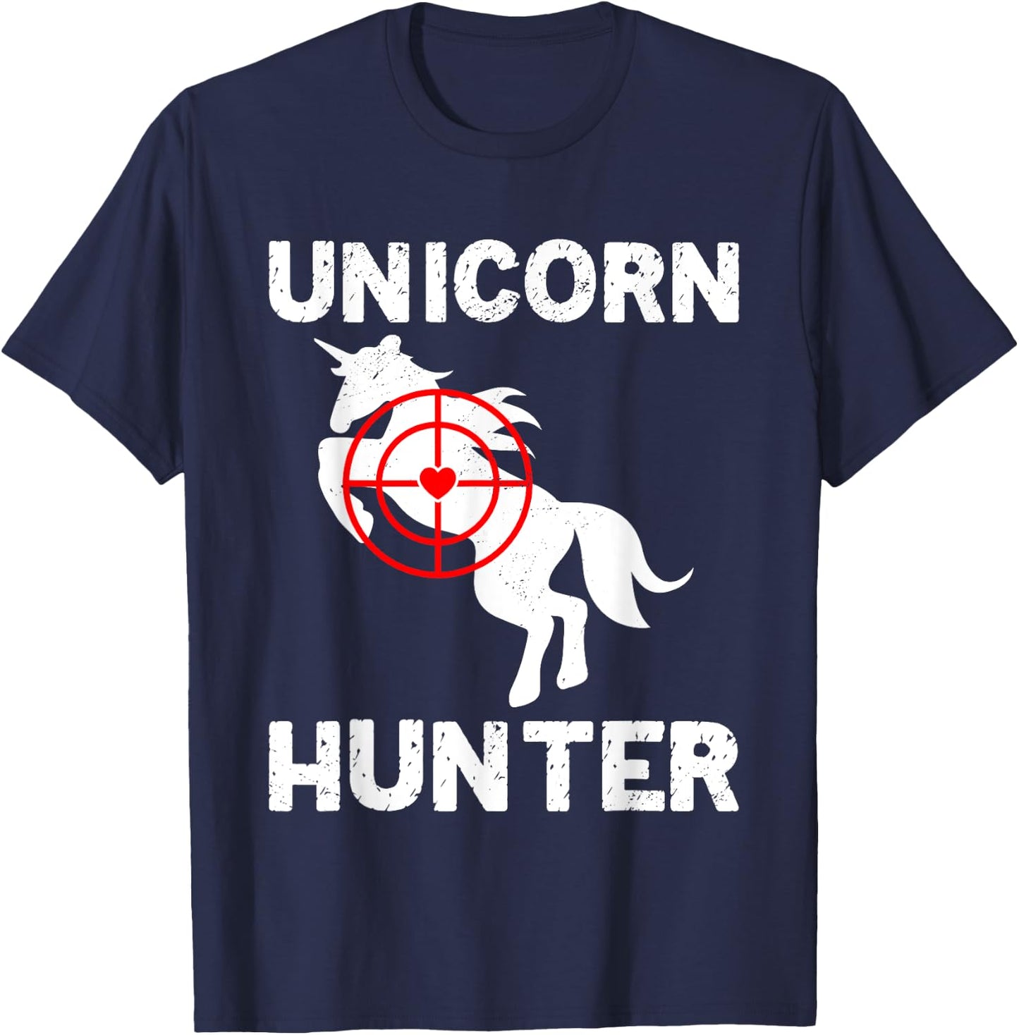 Halloween Unicorn Hunter Scary Unicorn Horse Hunting T-Shirt - T-Shirt | Navy