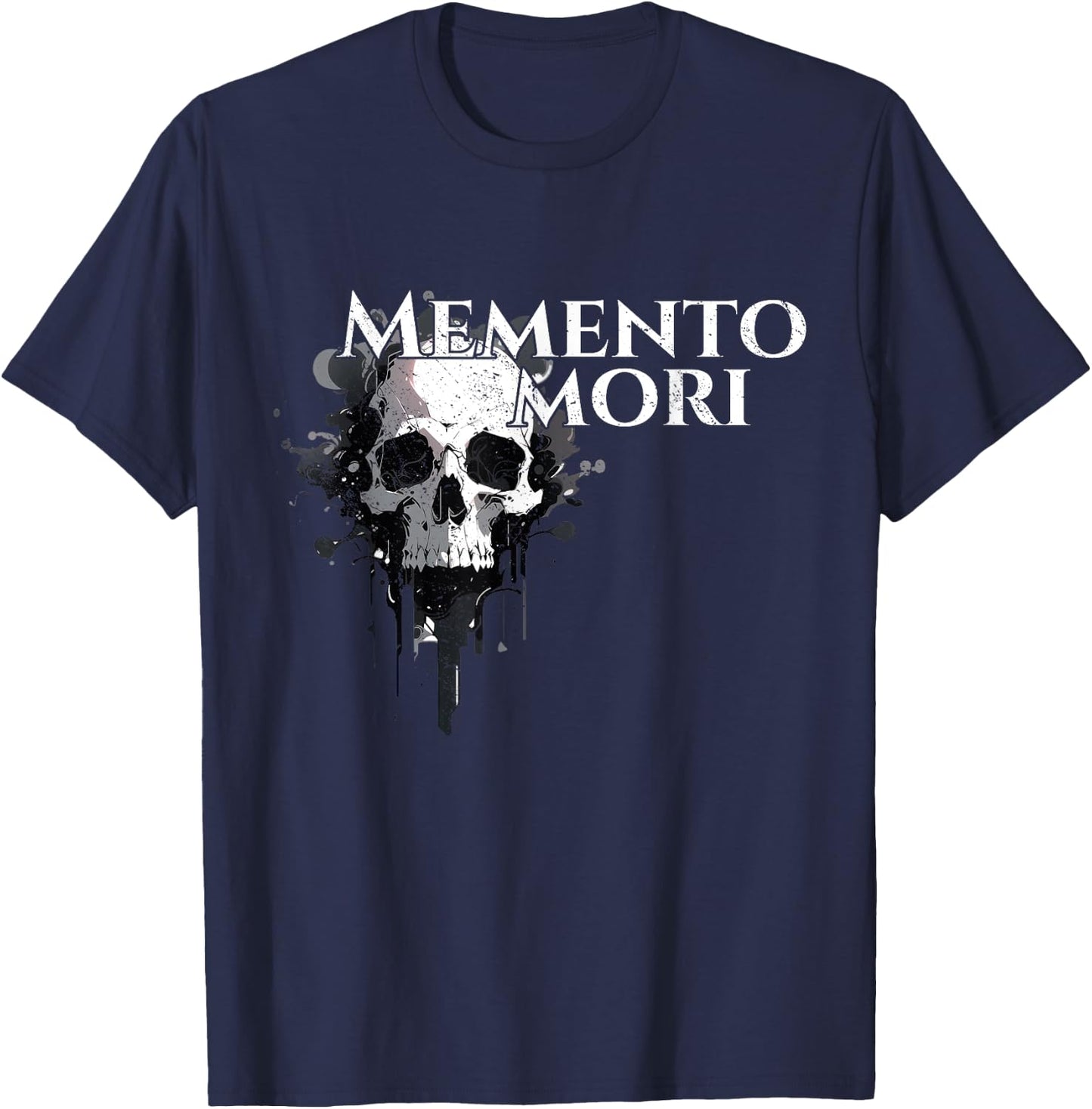 Memento mori | Latin Proverb | Latin | Ancient Rome T-Shirt - T-Shirt | Navy